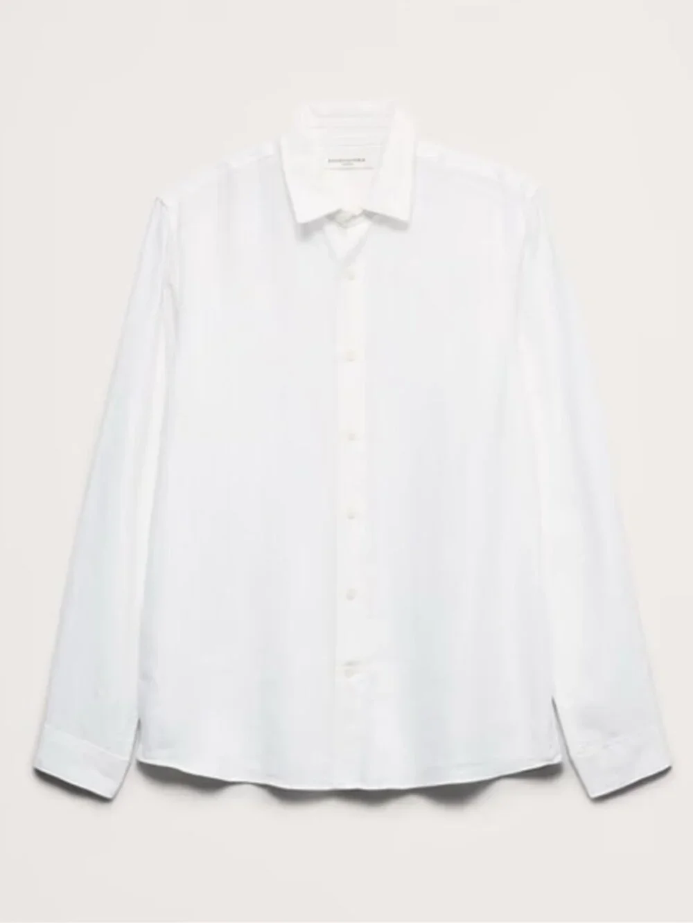Banana Republic Standard Fit Linen Shirt Size Medium White